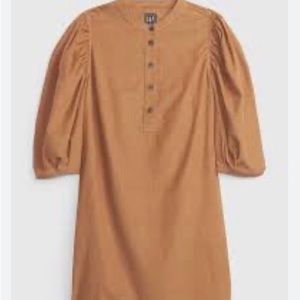 GAP Women’s Puff Sleeve Corduroy Mini Dress